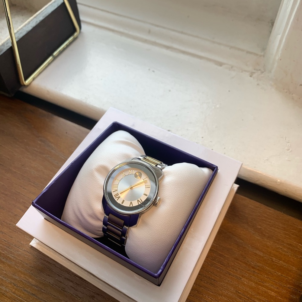 Movado woman’s bold two tone watch